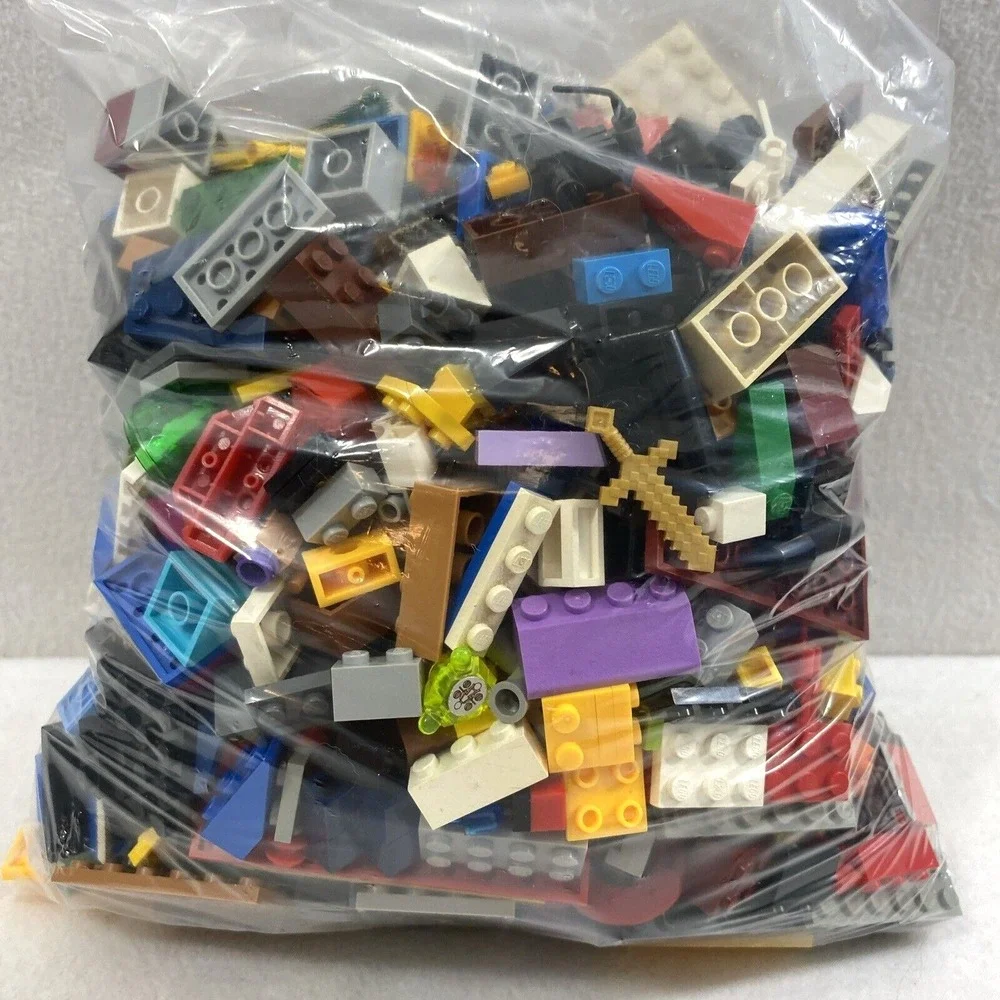 2 lb Lego Pieces Mixed Random Blocks & Assorted Pieces‎ 2 Lego Figures #1